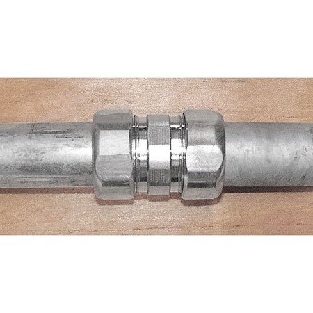 Southwire Conduit Fitting Coupling, 3-1/2 in, Compression, Steel, Zinc Plated RTC350